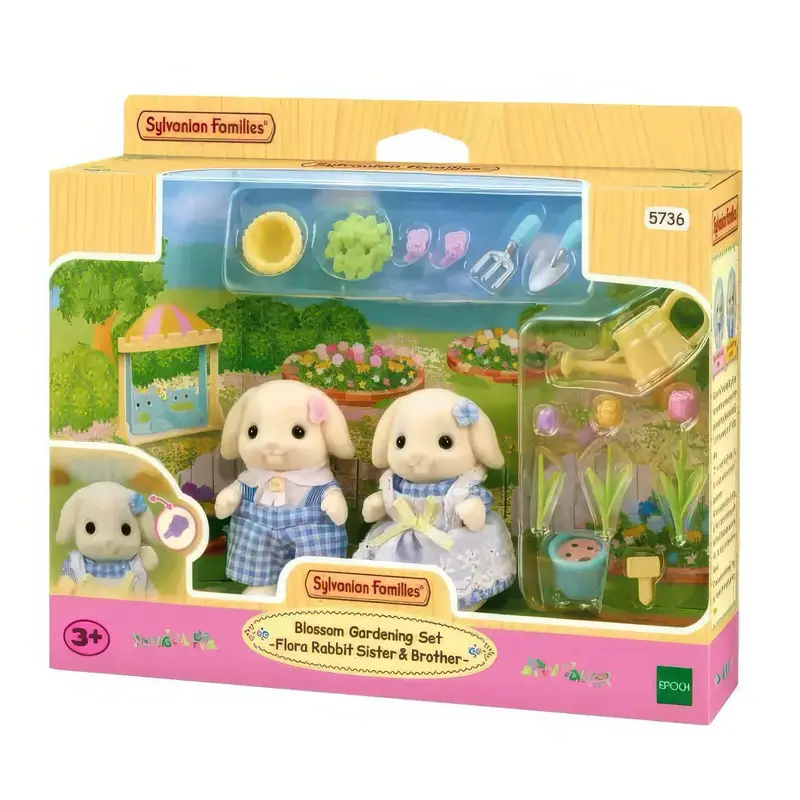 Sylvanian Families 5736 Flora Rabbit Sister & Brother