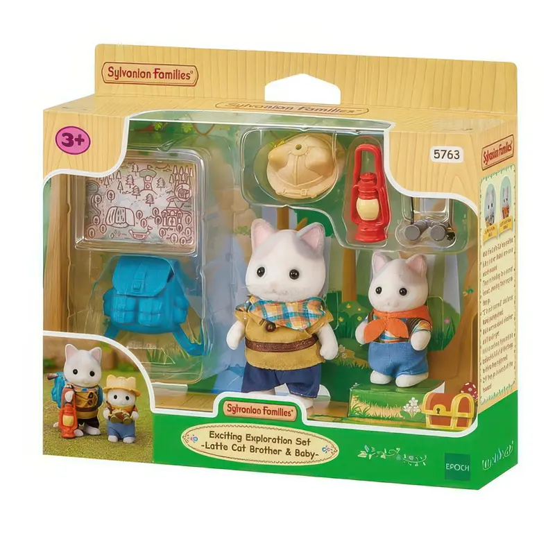 Sylvanian Families 5763 Latte Cat Brother & Baby