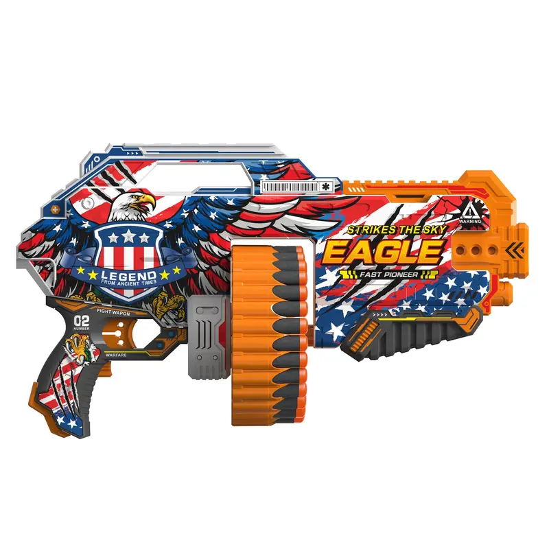 Fast Pioneer Electric Soft Bullet Toy Gun-attached 24pcs Bullets