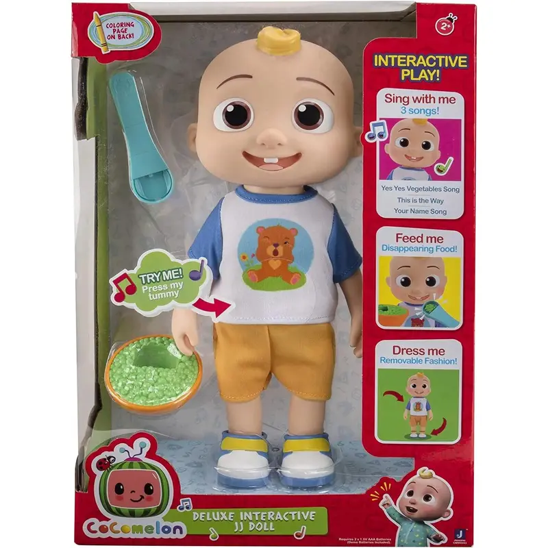 Cocomelon Deluxe Jj Interactive 12-inch Doll