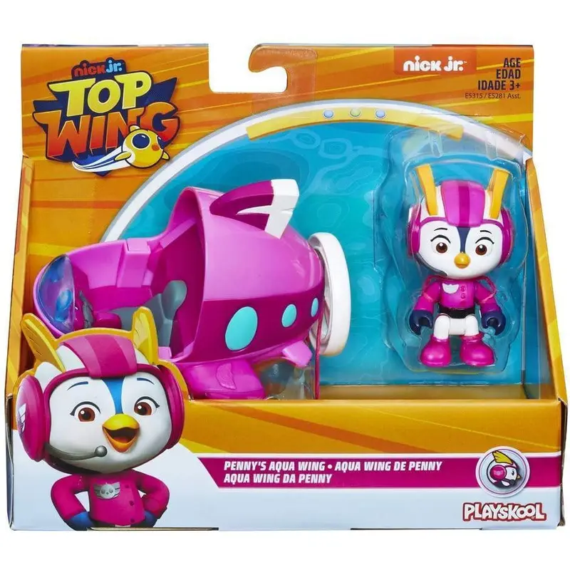 Top Wing Rod Mini Racer Figure with Attached Vehicle
