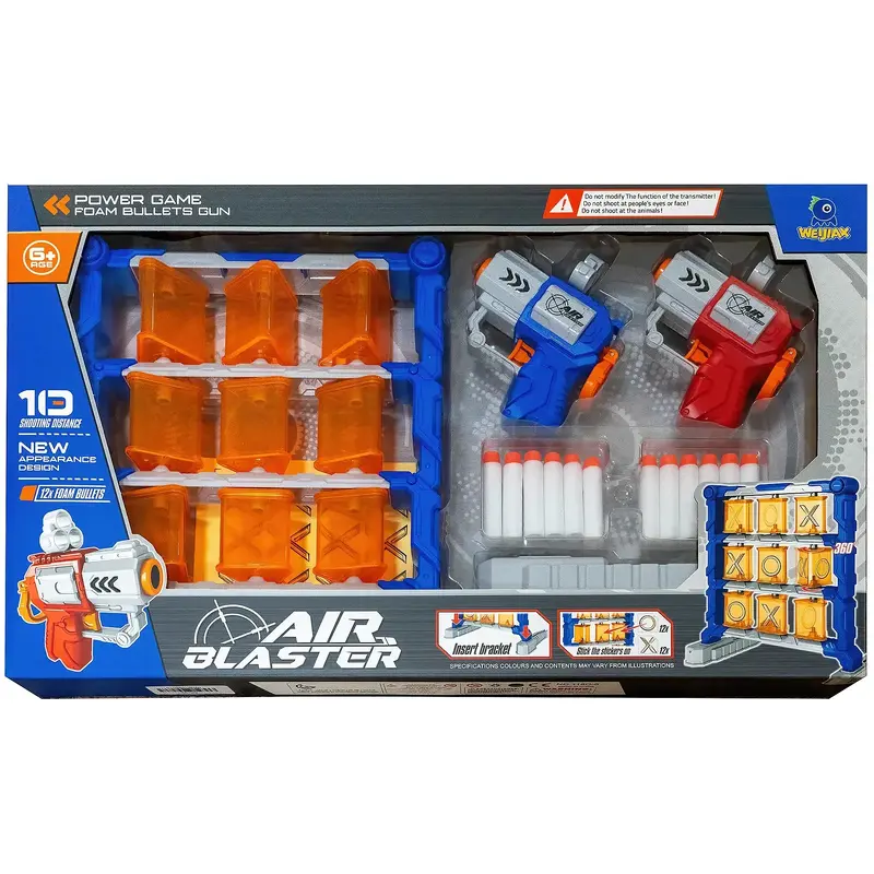 Air Blaster 2-pack Manual Soft Bullet Toy Gun Set