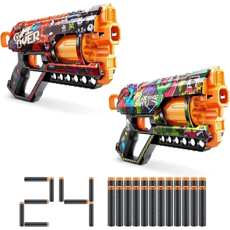 ZURU X-shot Skins Griefer Foam Dart Blaster