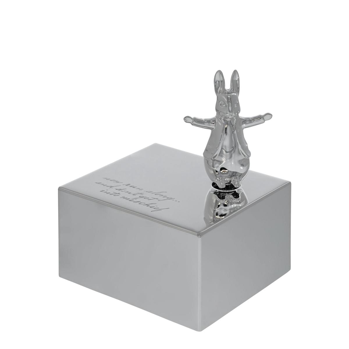 Peter Rabbit Silver Plated Musical Box