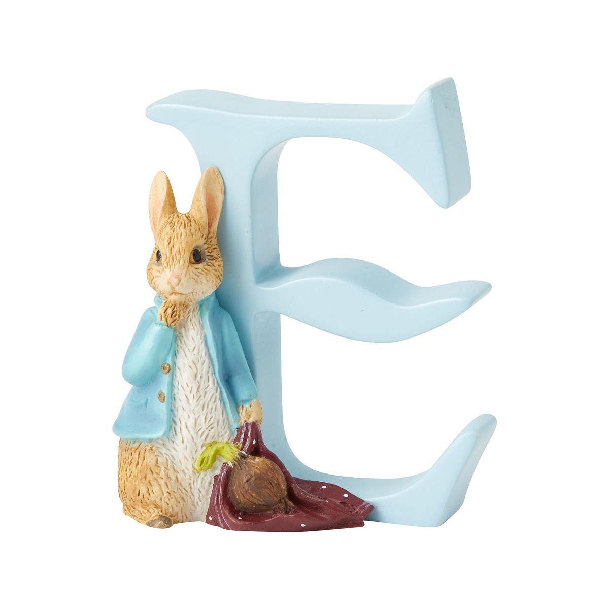 “E” – Peter Rabbit Decorative Alphabet Letter by Beatrix Potter